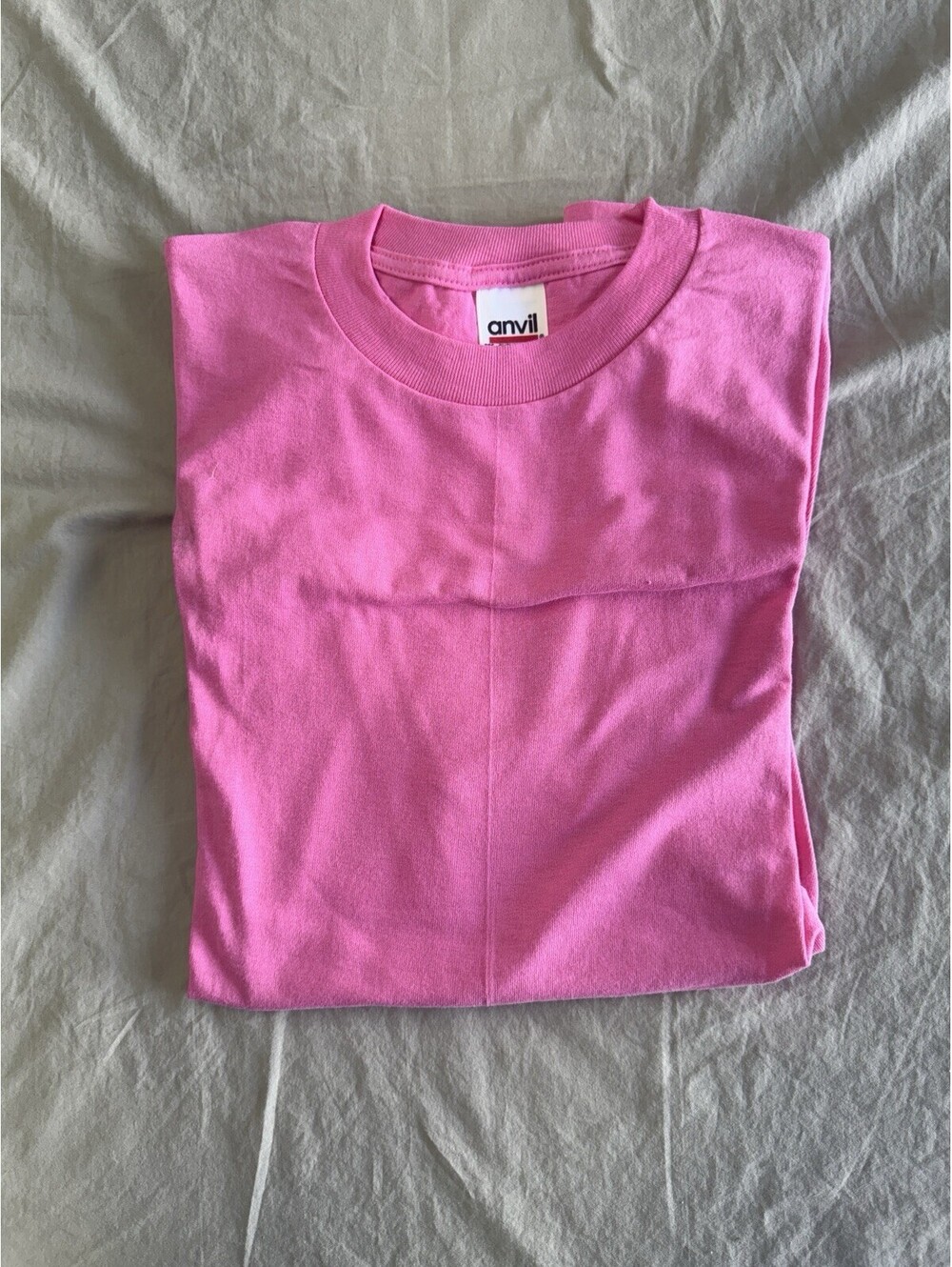 Vintage Anvil Blank Tshirt Pink Size Large